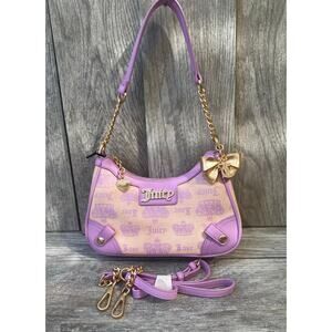 Vintage Juicy Couture Shoulder Bag with Gold Bow Charm